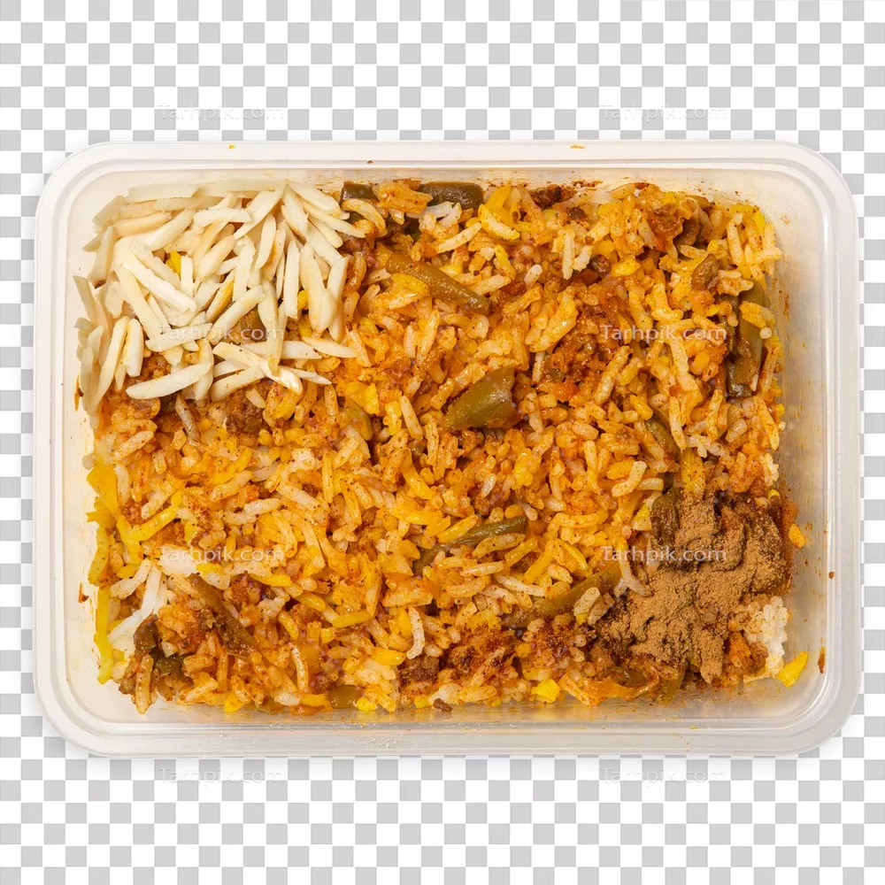 عکس دوربری لوبیا پلو
