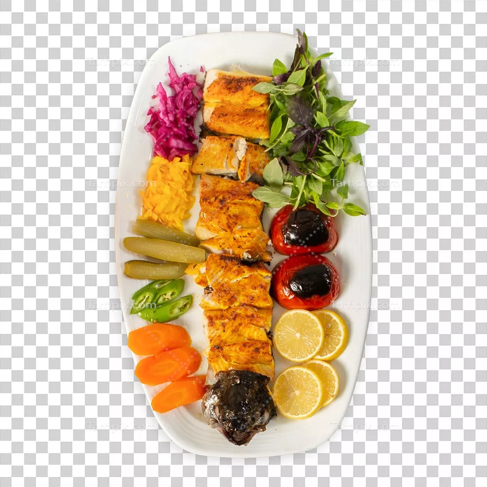 عکس دوربری ماهی کبابی