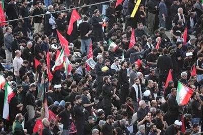 عکس مراسم نماز میت سید علی خامنه ای 