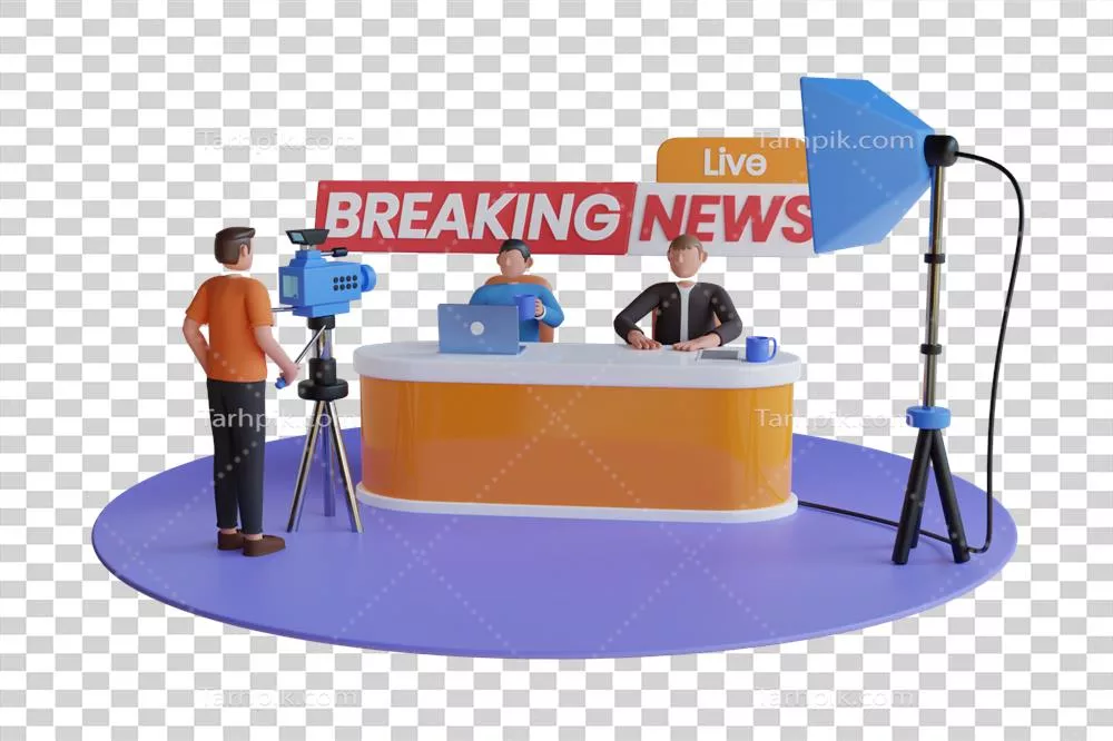 عکس دوربری اخبار فوری زنده 3D - پخش اخبار تلویزیونی و خبرنگاری خبری