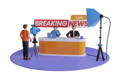 عکس دوربری اخبار فوری زنده 3D - پخش اخبار تلویزیونی و خبرنگاری خبری