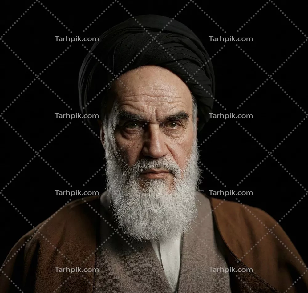 عکس با کیفیت امام خمینی: رهبر انقلاب اسلامی ایران
