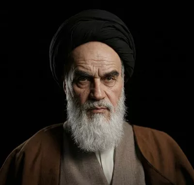 عکس با کیفیت امام خمینی: رهبر انقلاب اسلامی ایران