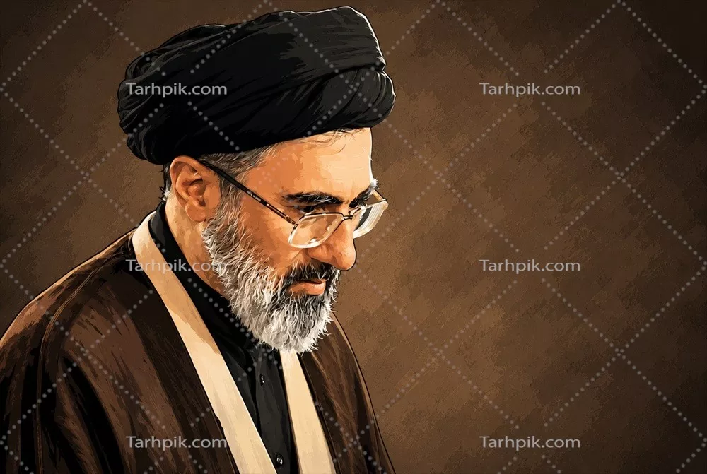 جدیدترین عکس گرافیکی رهبری؛ سید مجتبی خامنه ای