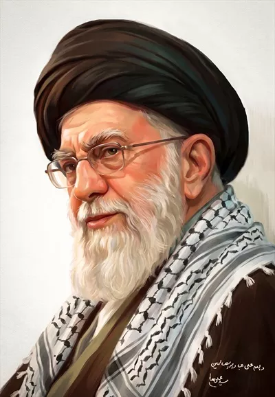 عکس امام شهید سید علی خامنه‌ای: رهبر انقلاب اسلامی 