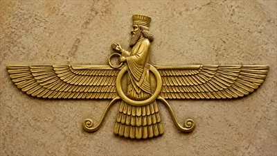 عکس نماد فروهر: نشانه ای از هویت و فرهنگ ایرانیان باستان