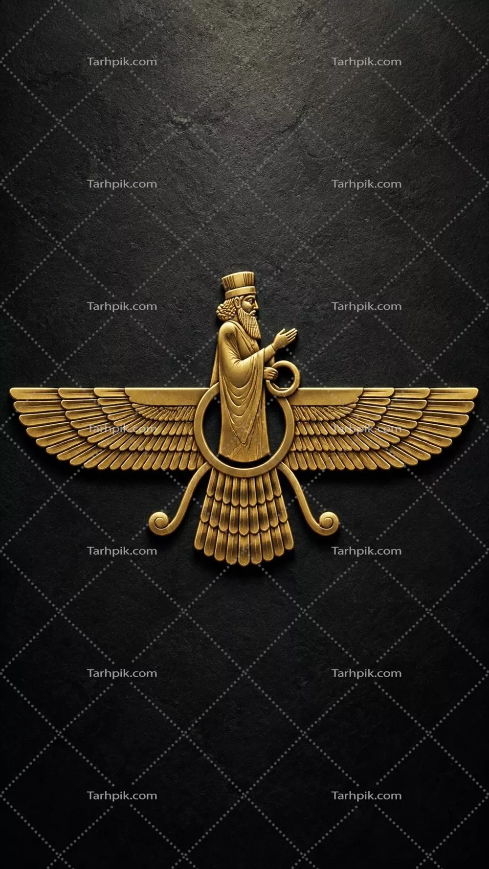 عکس نماد فروهر ساخته شده با هوش مصنوعی