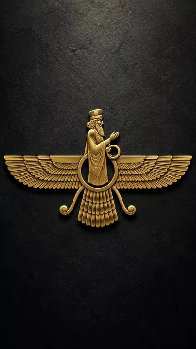 عکس نماد فروهر ساخته شده با هوش مصنوعی