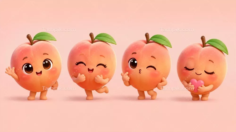عکس شخصیت کارتونی هلو: ملودیها و ماجراهای رنگارنگش