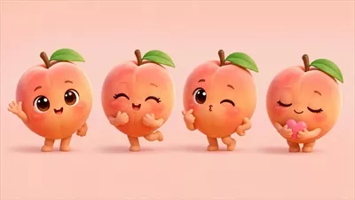 عکس شخصیت کارتونی هلو: ملودیها و ماجراهای رنگارنگش