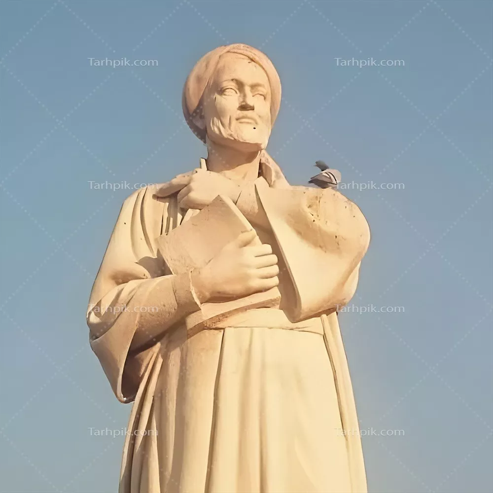 عکس مجسمه ابو علی سینا: فیلسوف و پزشک ایرانی و بنیانگذار پزشکی نوین