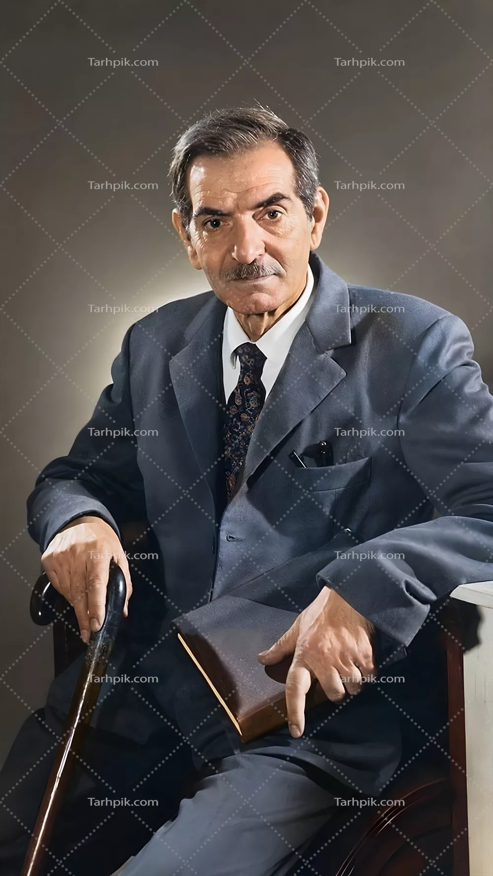 عکس بازسازی شده محمد حسین بهجت تبریزی: شهریار