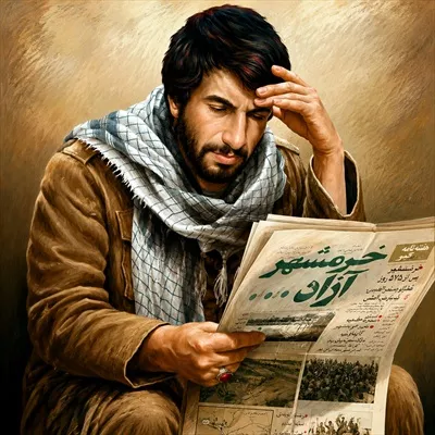 عکس بازسازی شده شهید سید محمد علی جهان آرا: قهرمان مقاومت