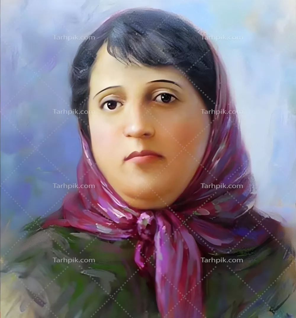 عکس گرافیکی پروین اعتصامی: شاعره برجسته معاصر ایران