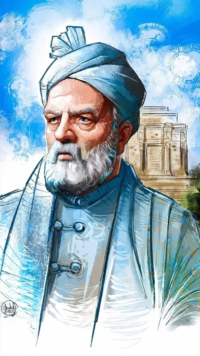 عکس تصویرسازی فردوسی: شاعر بزرگ حماسهسرای ایران