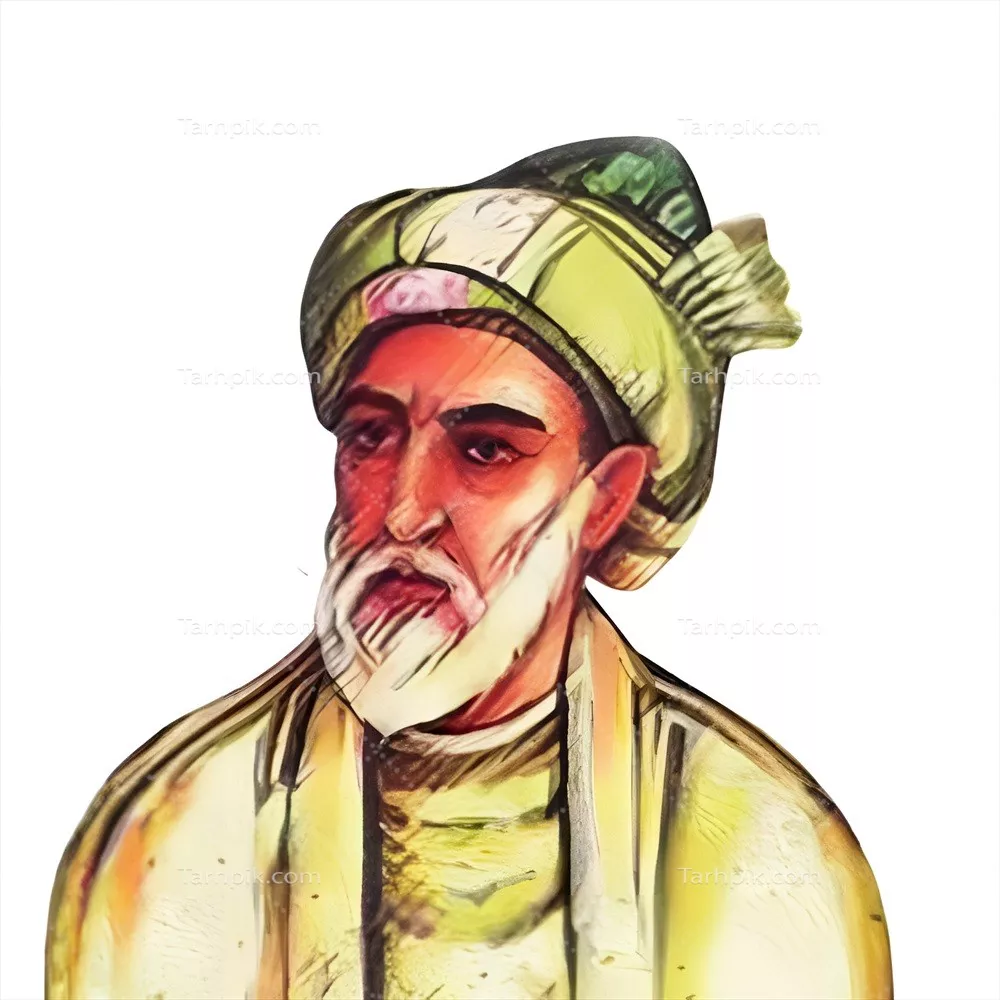 عکس نقاشی از چهره صائب تبریزی اصفهانی