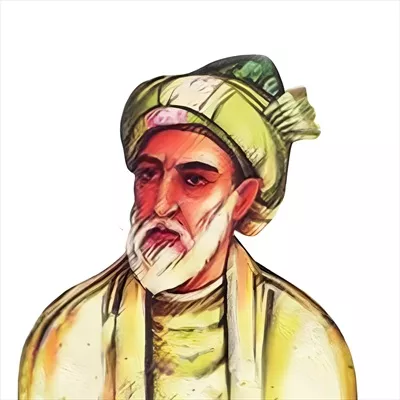 عکس نقاشی از چهره صائب تبریزی اصفهانی