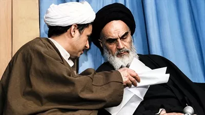 عکس هاشمی رفسنجانی و امام خمینی در جلسات دو نفره
