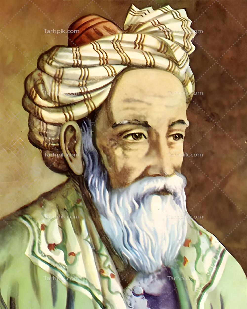 عکس عمر خیام، شاعر و ریاضیدان بزرگ ایرانی در قرن یازدهم