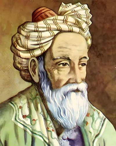عکس عمر خیام، شاعر و ریاضیدان بزرگ ایرانی در قرن یازدهم