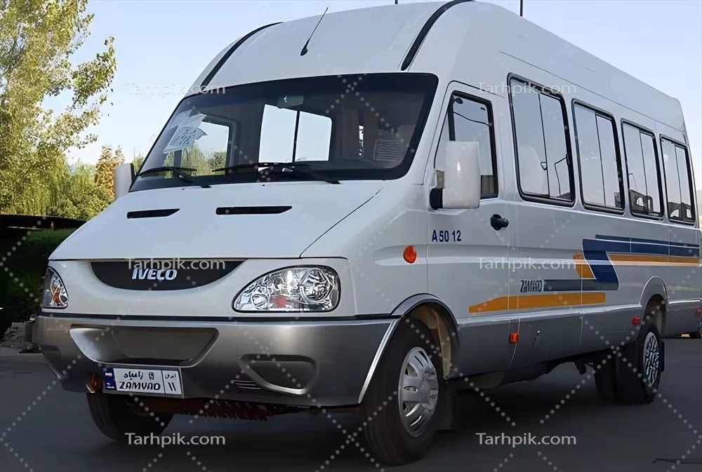 عکس مینی بوس آذر ار نمای جلو