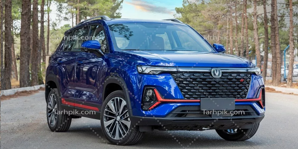 عکس خودرو چانگان CS35 به رنگ آبی