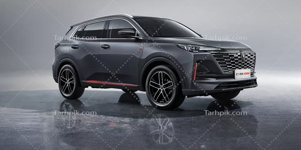 عکس نمای جانبی و جلویی خودرو چانگان CS55 با جزئیات زیبا