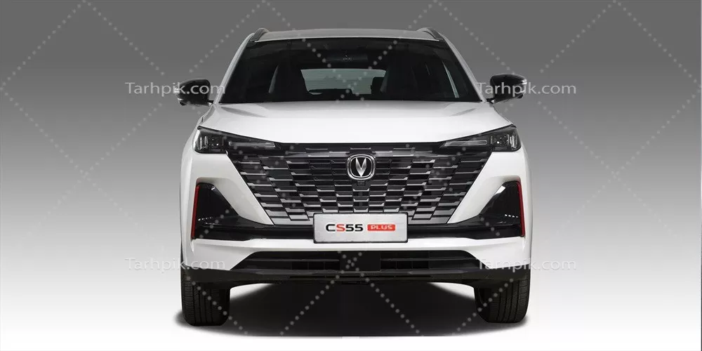 عکس نمای جلو خودرو چانگان CS55 با طراحی مدرن و جذاب