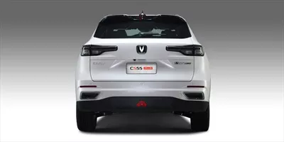 عکس ماشین چانگان CS55 سفید از زوایه عقب