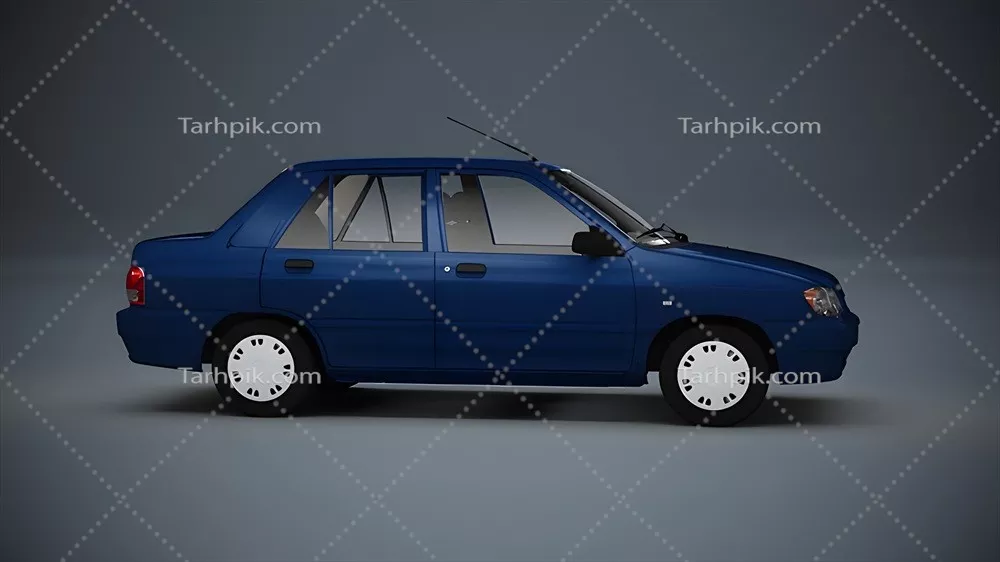عکس پراید سایپا 132 رنگ آبی