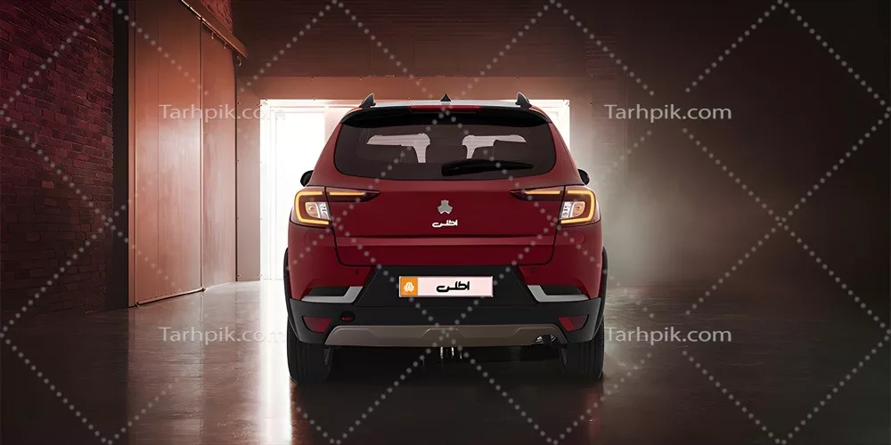 عکس کوئیک قرمز در پارکینگ