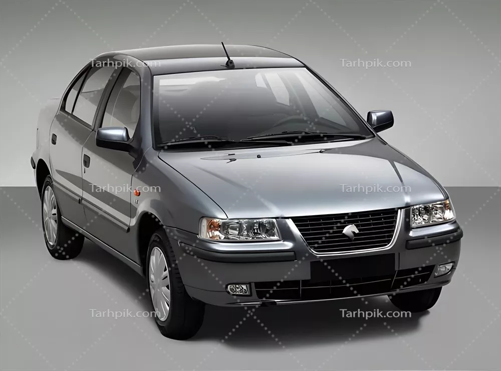 عکس نمای جلویی سمند LX با طراحی مدرن و جذابیت بالا