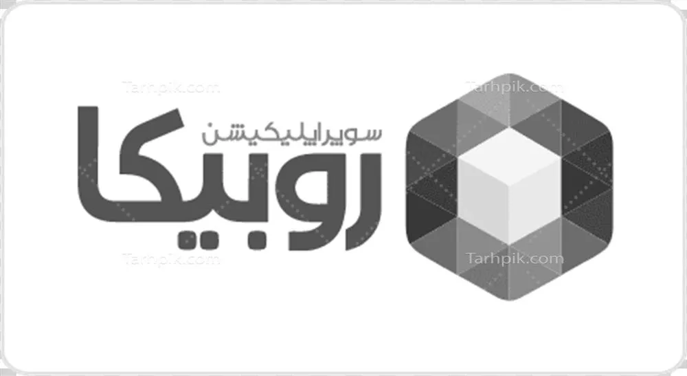 عکس دوربری طراحی لوگوی روبیکا با رنگ روشن
