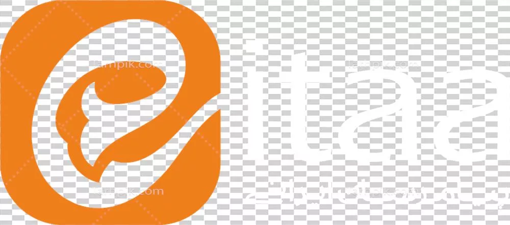عکس دوربری آیکون ایتا رنگی با متن سفید