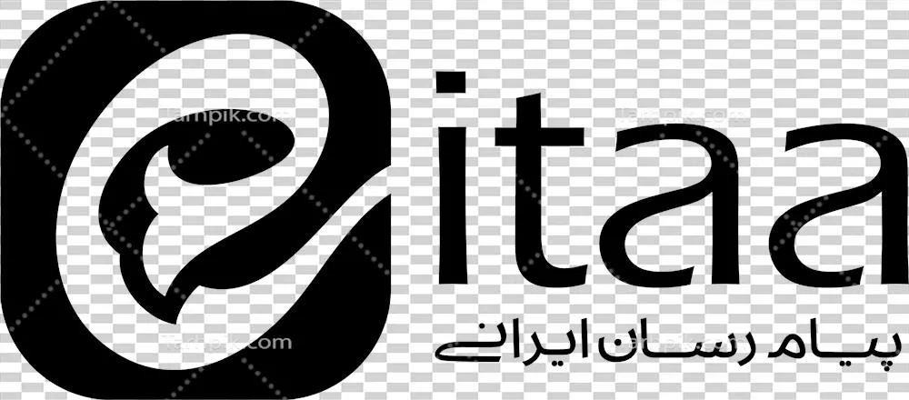 عکس دوربری آیکن سیاه لوگوی ایتا