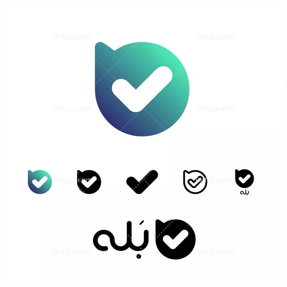 وکتور مجموعه لوگوی اپلیکیشن بله