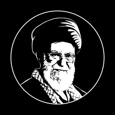 عکس آیت الله خامنه ای مناسب پروفایل، برچسب موبایل و ماشین