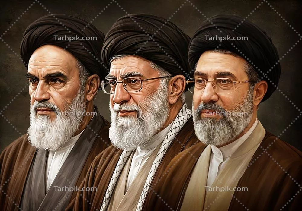 عکس با کیفیت رهبران جمهوری اسلامی ایران