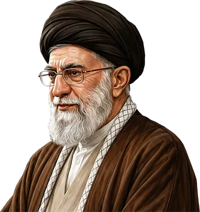 عکس دوربری عکس با پس‌زمینه شفاف سید علی خامنه‌ای با کیفیت بالا و وضوح بالا