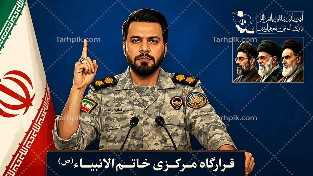 عکس سخنگوی قرارگاه خاتم الانبیا ابراهیم ذوالفقاری