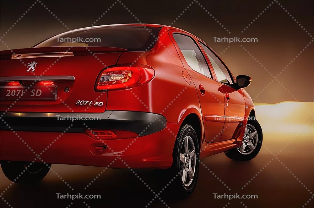 عکس خودروی پژو 207 آی اس دی قرمز
