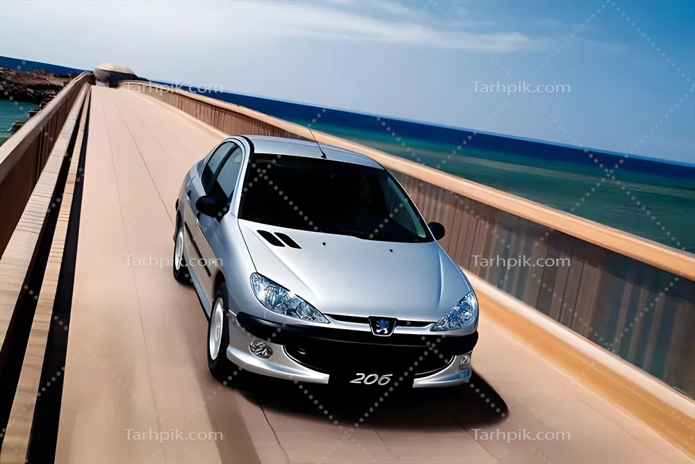 عکس با کیفیت ماشین پژو 206 SD