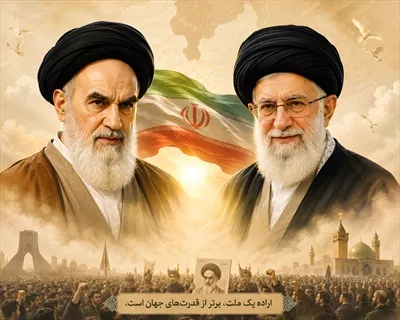 عکس امام علی خامنه‌ای و امام خمینی: بررسی تأثیر و نقش رهبری در تاریخ ایران