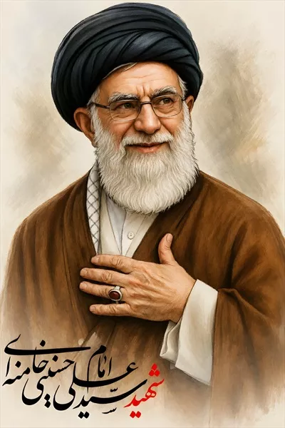 عکس شهید سید علی خامنه ای با کیفیت عالی