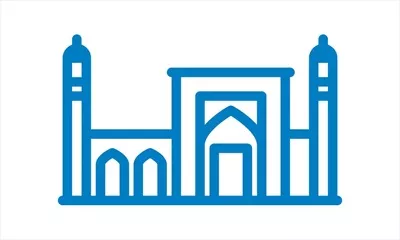 وکتور نشان مسجد - طراحی و برش لیزری
