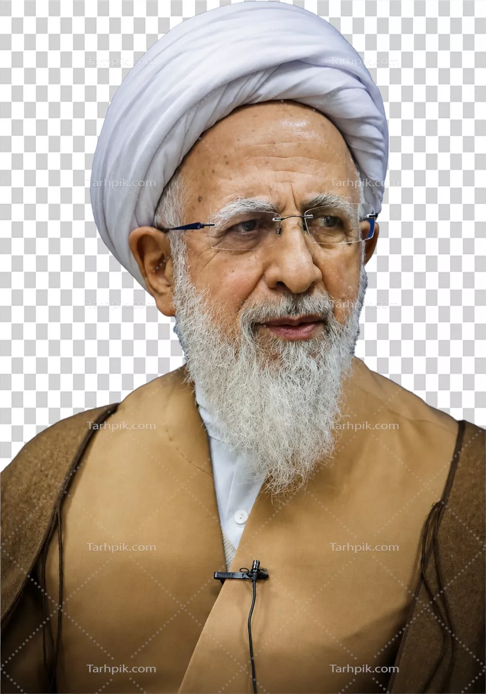 عکس آیت الله جوادی آملی بدون پسزمینه و با وضوح بالا