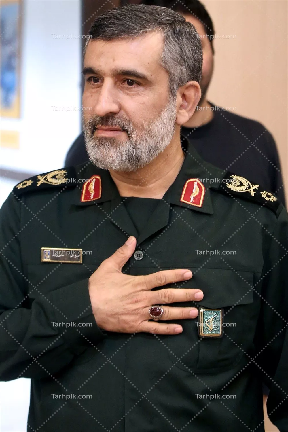عکس سردار شهید حاجی زاده، قهرمان ملی ایران و نماد ایثار و فداکاری