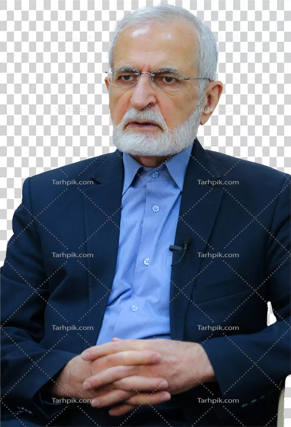 عکس شهید کمال خرازی بدون پس زمینه و تصویر خالص