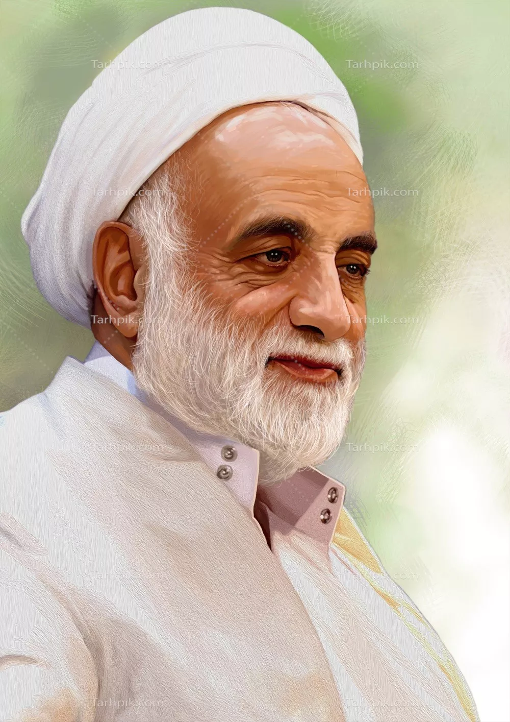 عکس نقاشی استاد قرائتی با کیفیت و جذابیت ویژه