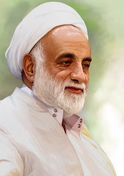 عکس نقاشی استاد قرائتی با کیفیت و جذابیت ویژه